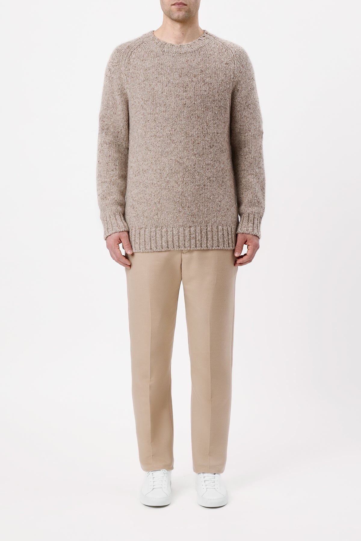 Sebastian Pant in Camel Winter Silk - 2