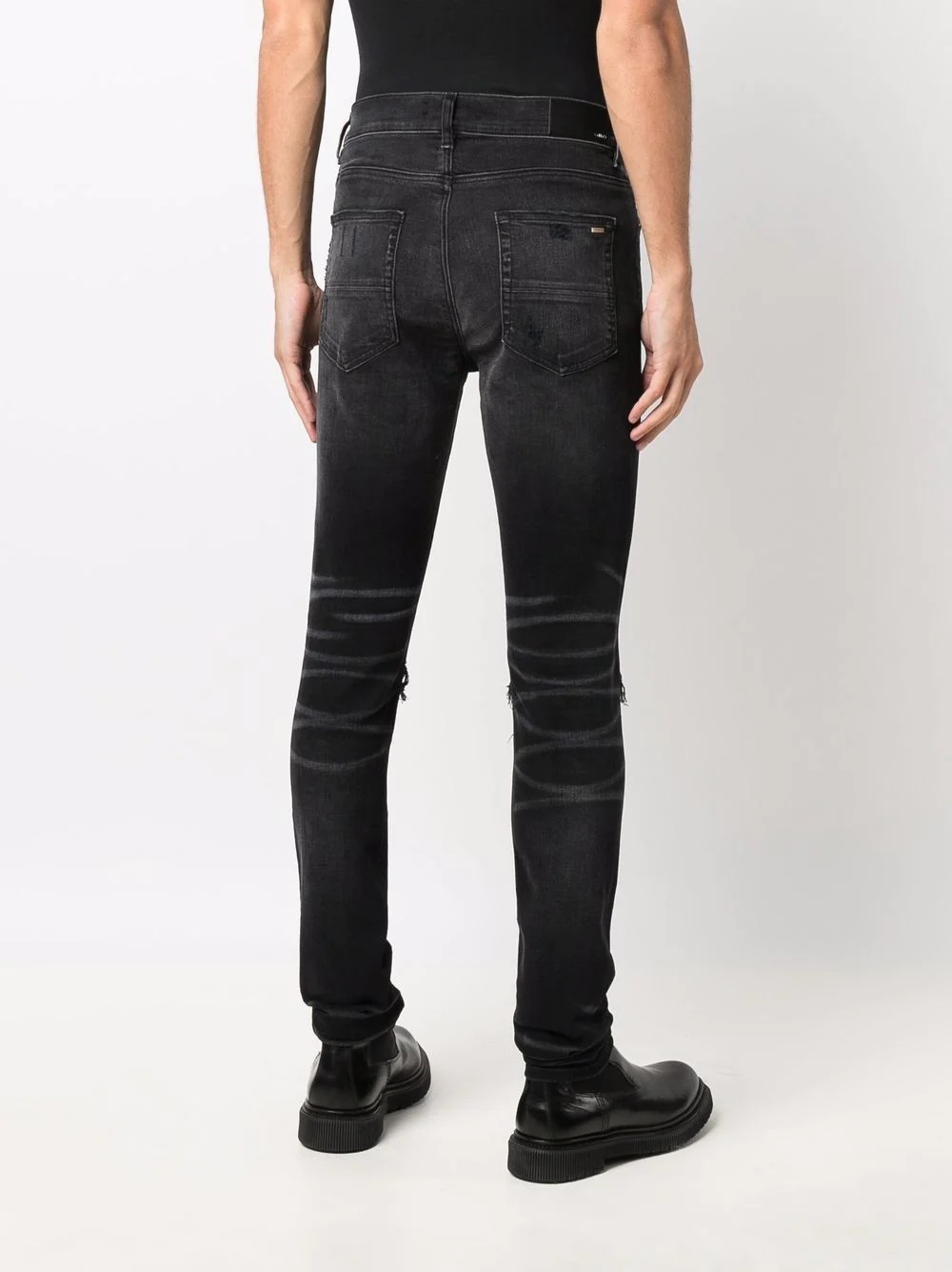 distressed-effect skinny-fit jeans - 4