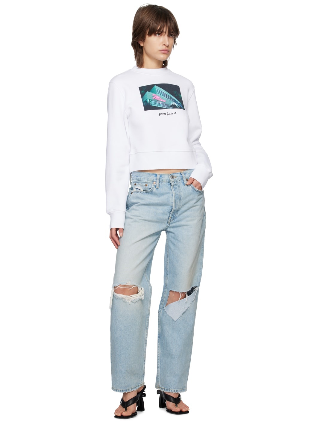 White Getty Miami Sweatshirt - 4