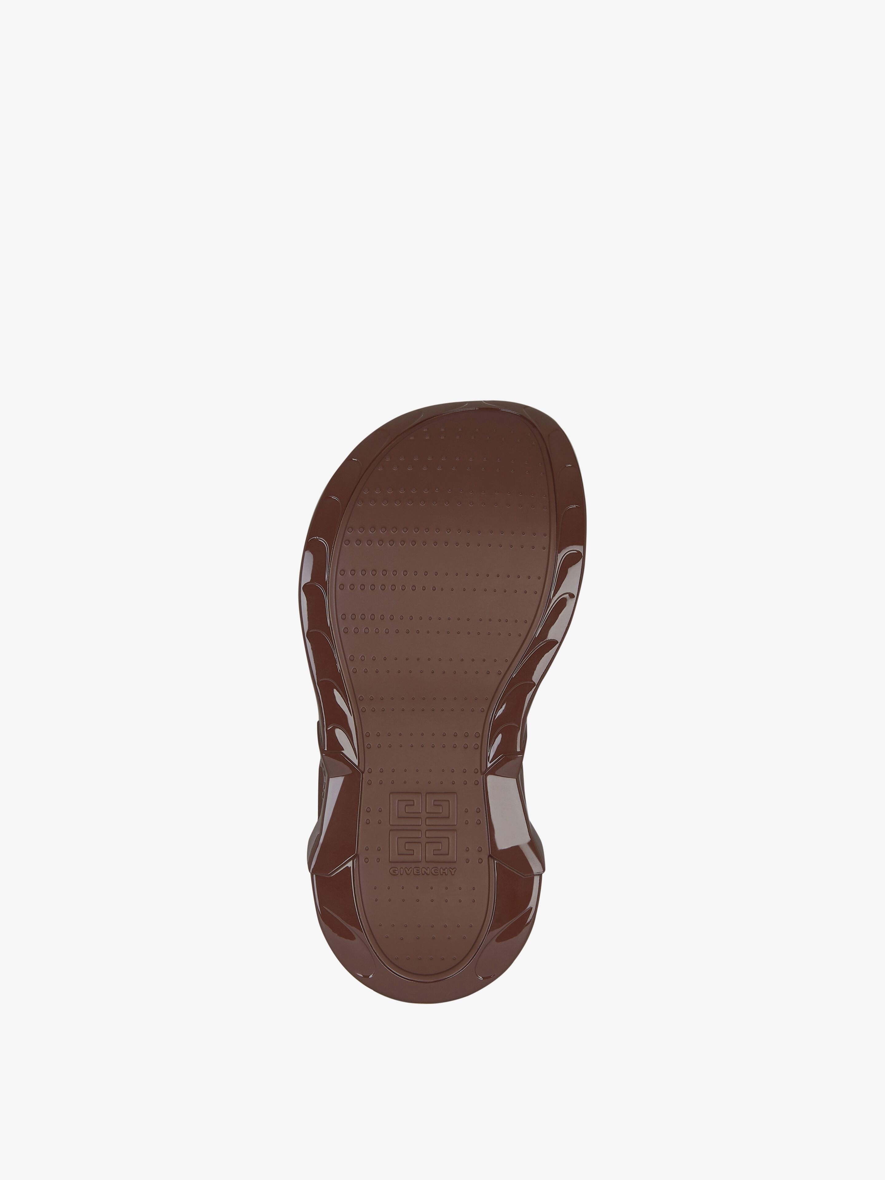 MARSHMALLOW WEDGE SANDALS IN RUBBER - 5