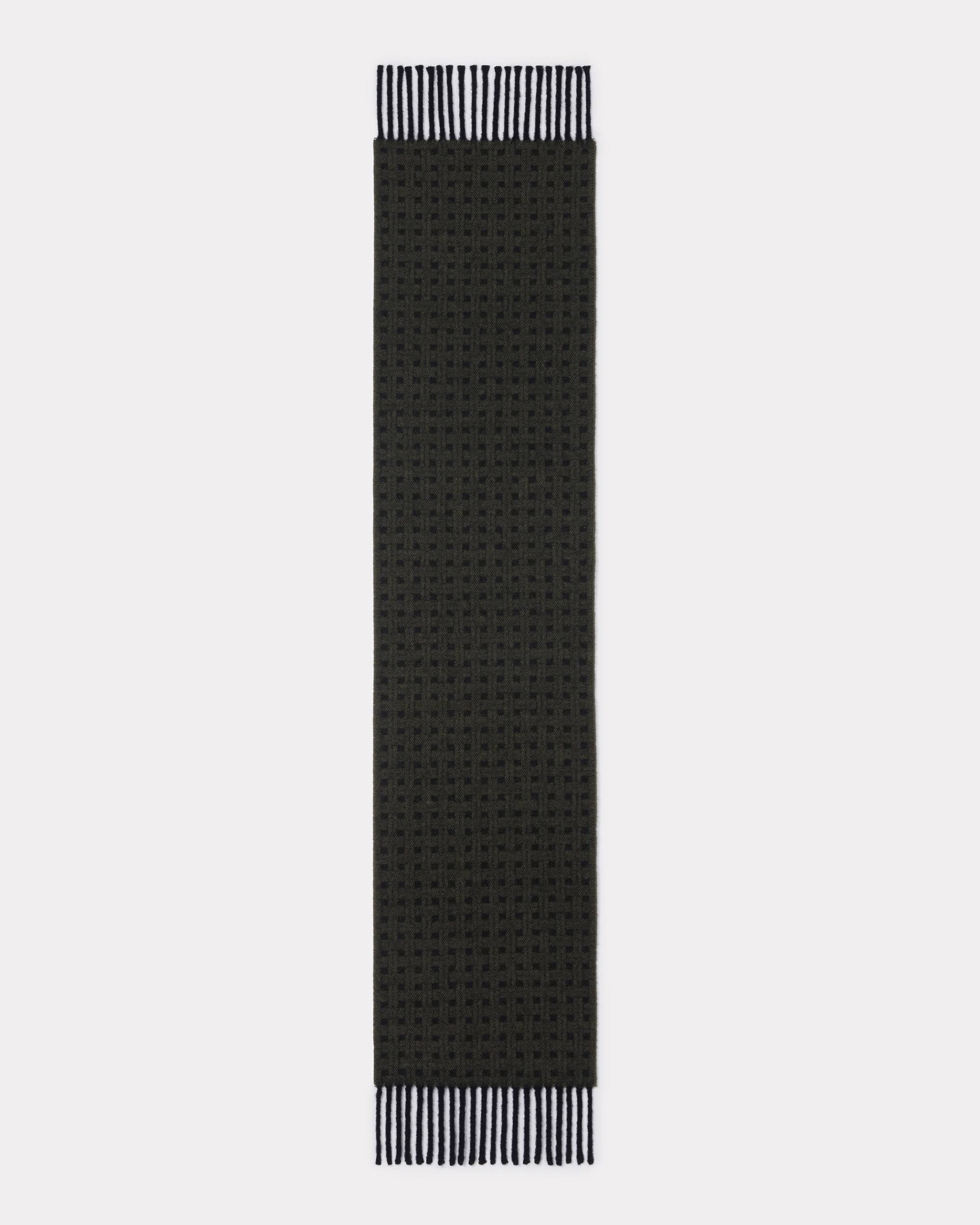 'KENZO Weave' reversible wool scarf - 3