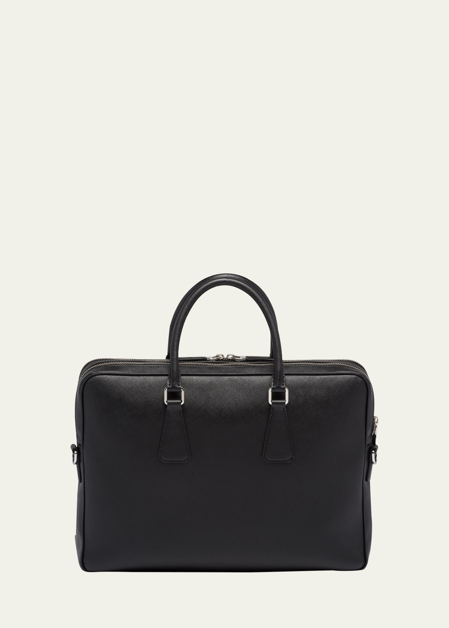 Men's Saffiano Leather Briefcase - 3