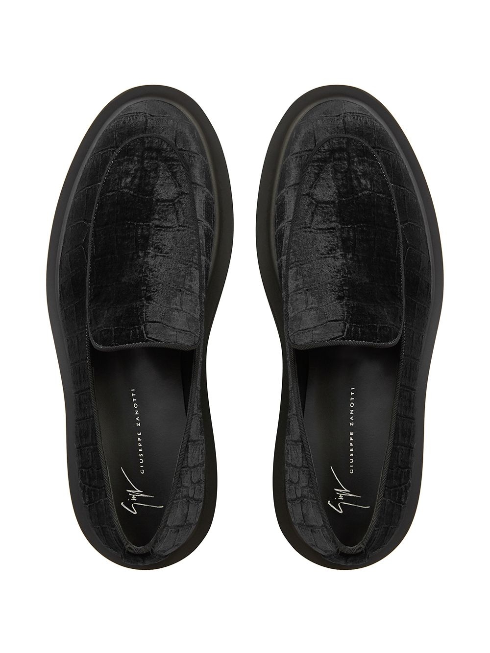 Achille crocodile-effect loafers - 4