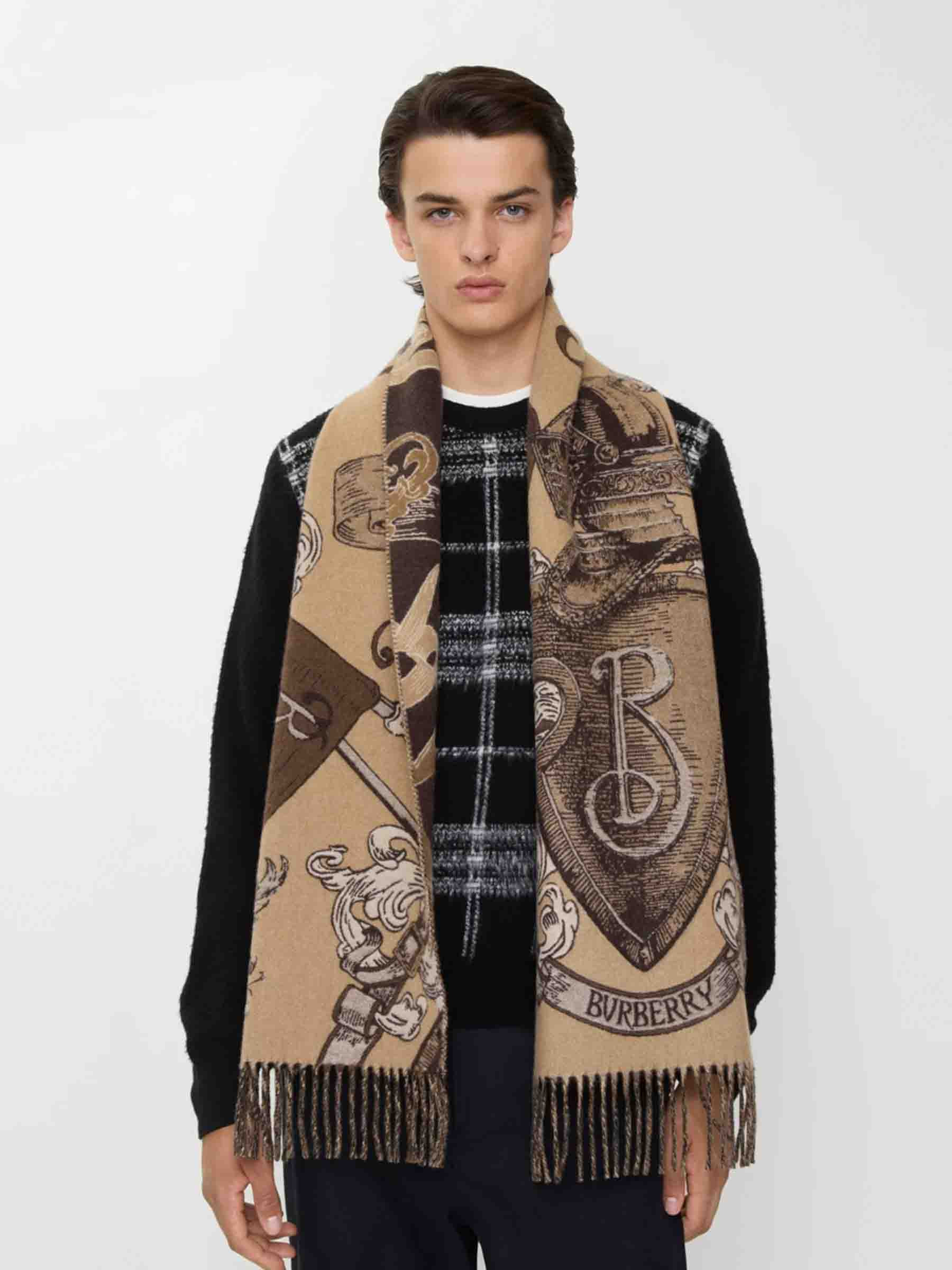 CASHMERE JACQUARD SCARF - 2