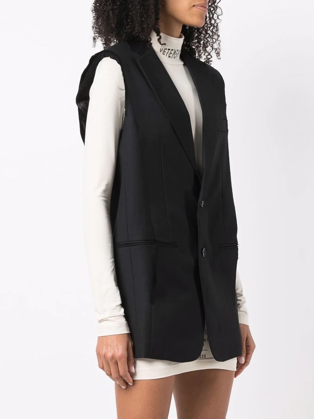 single-breasted button vest - 3