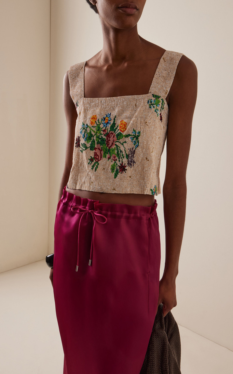 CORDERA Exclusive La Isla Floral Beaded Top multi outlook