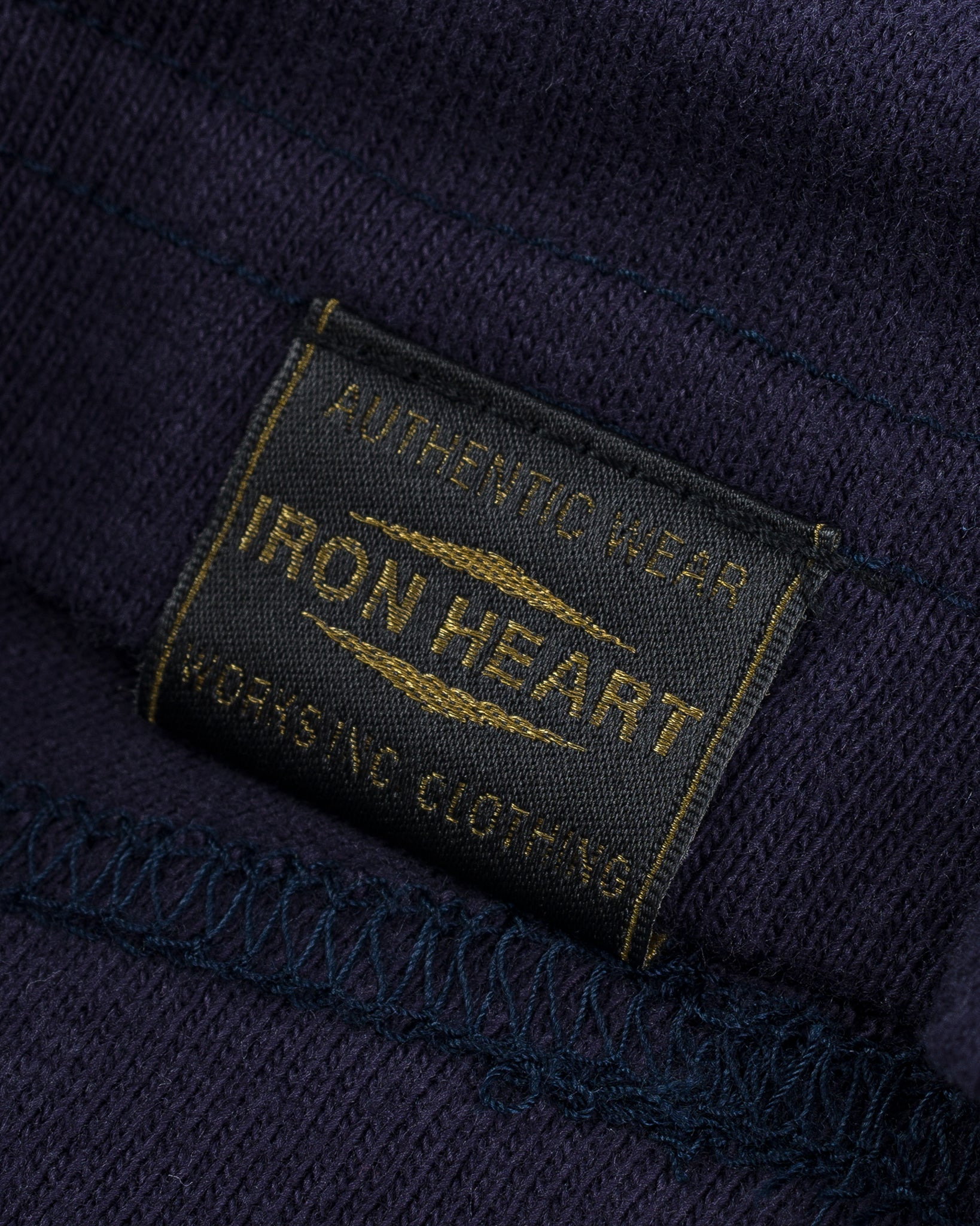 IHT-1610-NAV 6.5oz Loopwheel Crew Neck T-Shirt - Navy - 5