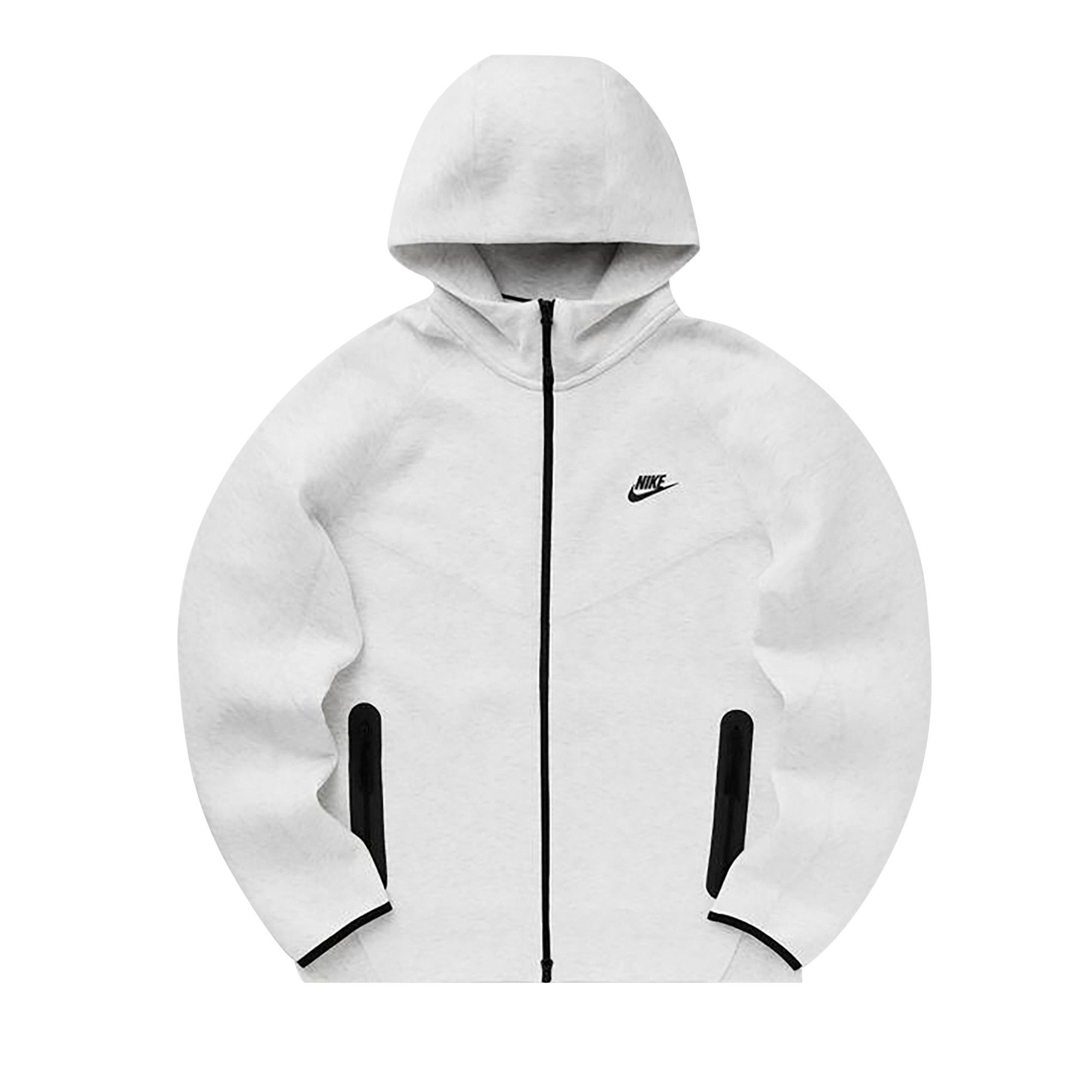 Nike Sportswear Tech Fleece Windrunner Full Zip Hoodie 'Birch Heather/Black' - 1