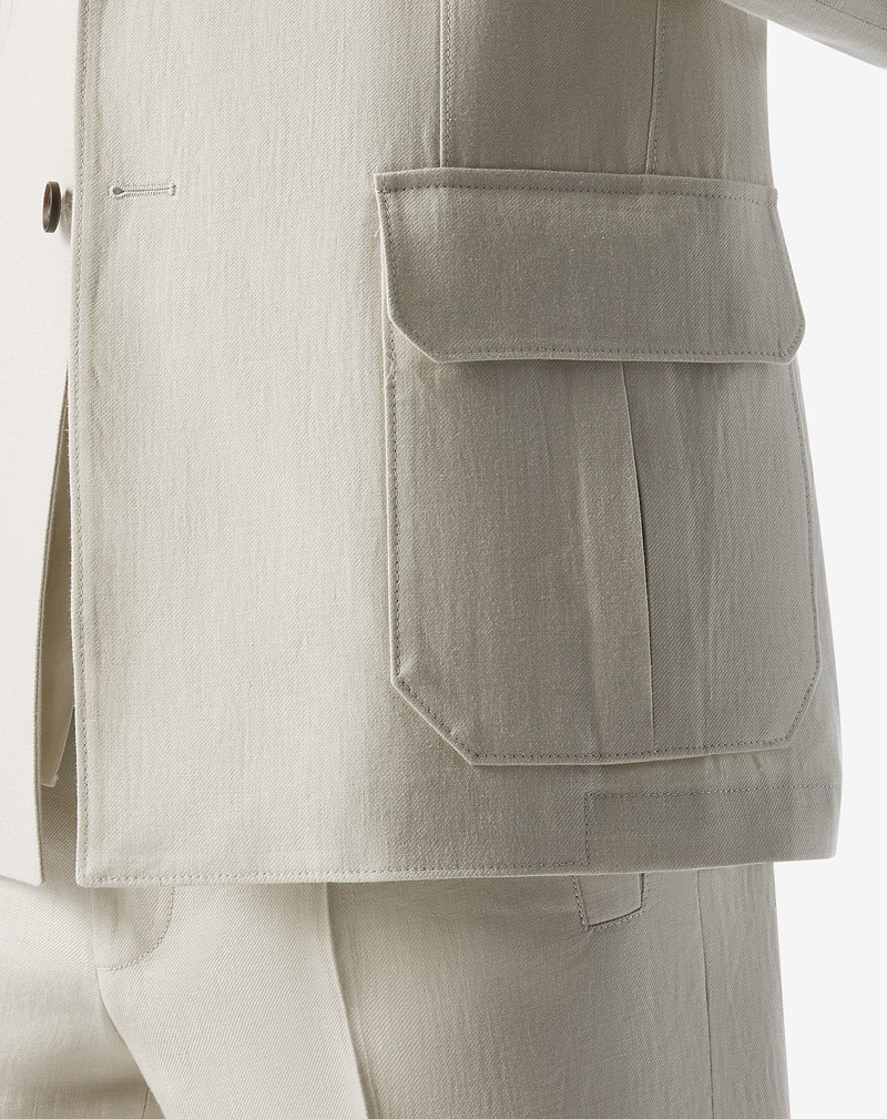 Ivory pure linen jacket 5