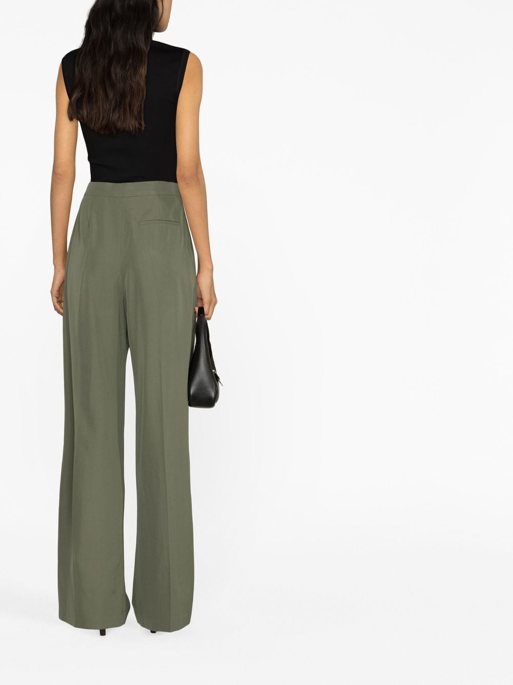 high-waisted tailored trousers - 3