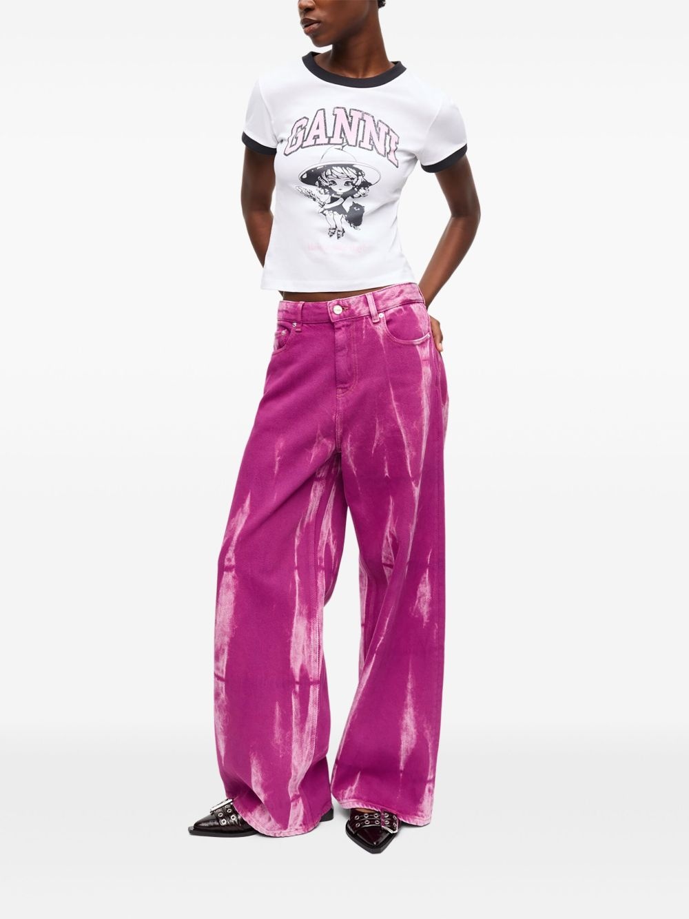 tie-dye jeans - 2