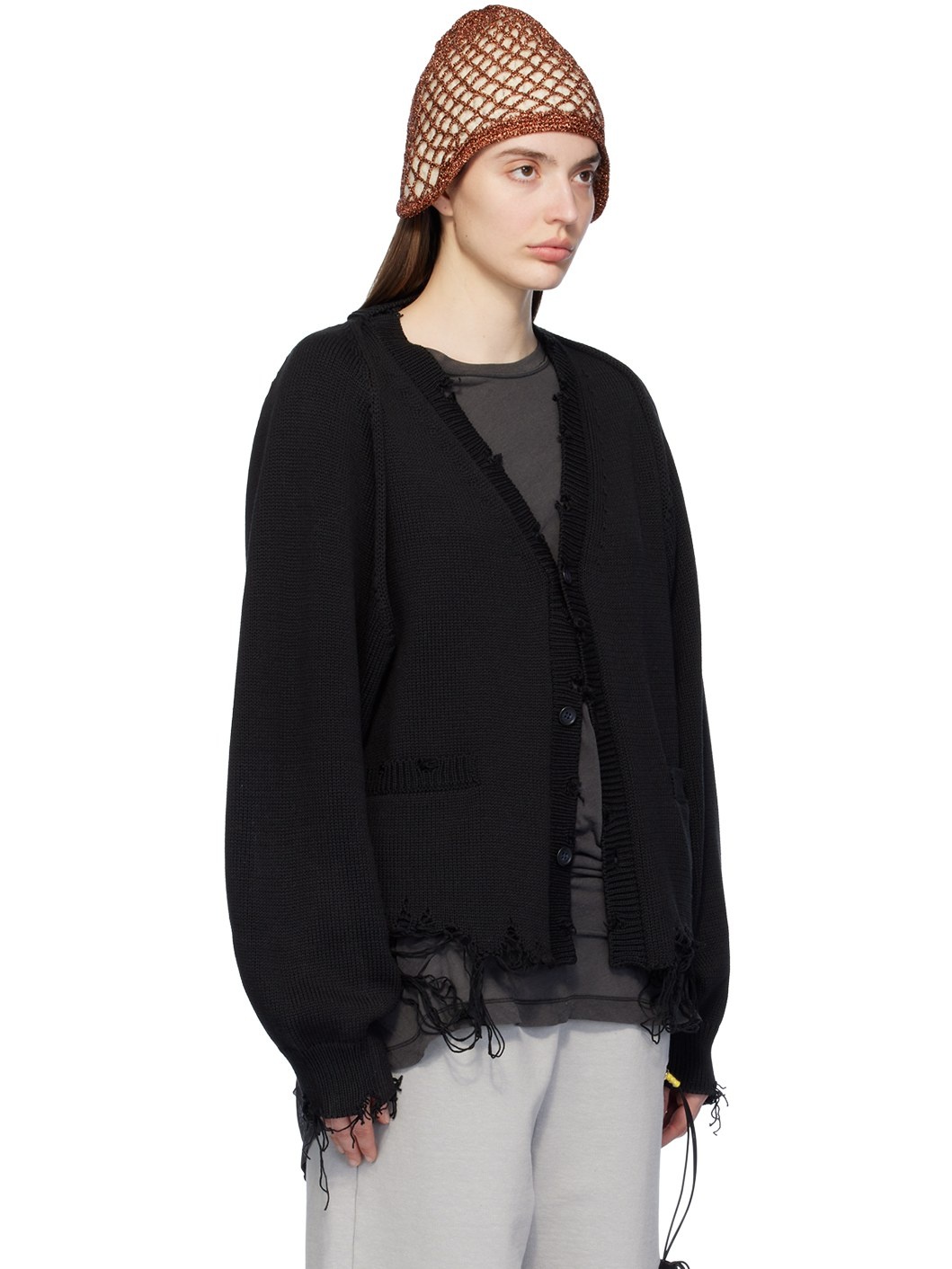 Black 2Way Sleeve Cardigan - 2