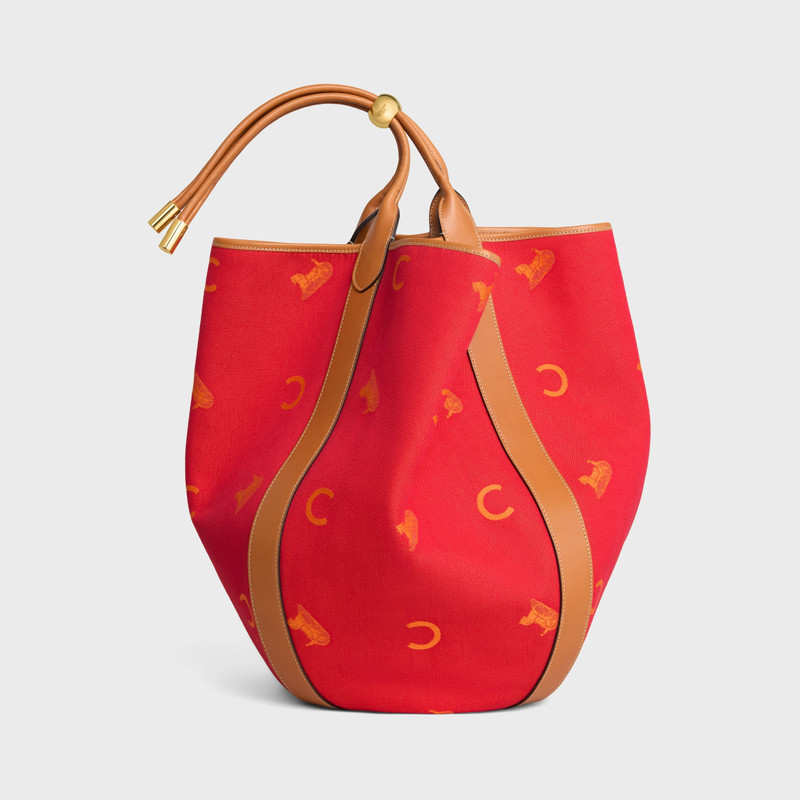 LARGE DROP BUCKET BAG IN JACQUARD C SULKY TEXTILE 7