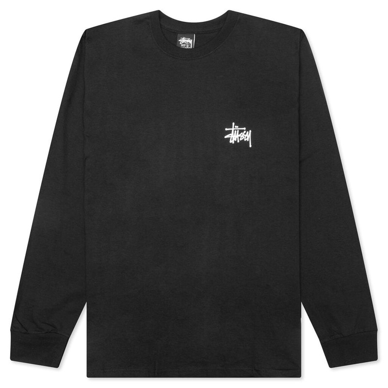 Stussy Long Sleeve Basic Stussy T-Shirt - 1