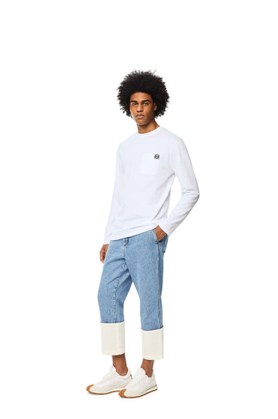 Loewe Anagram long sleeve T-shirt in cotton outlook