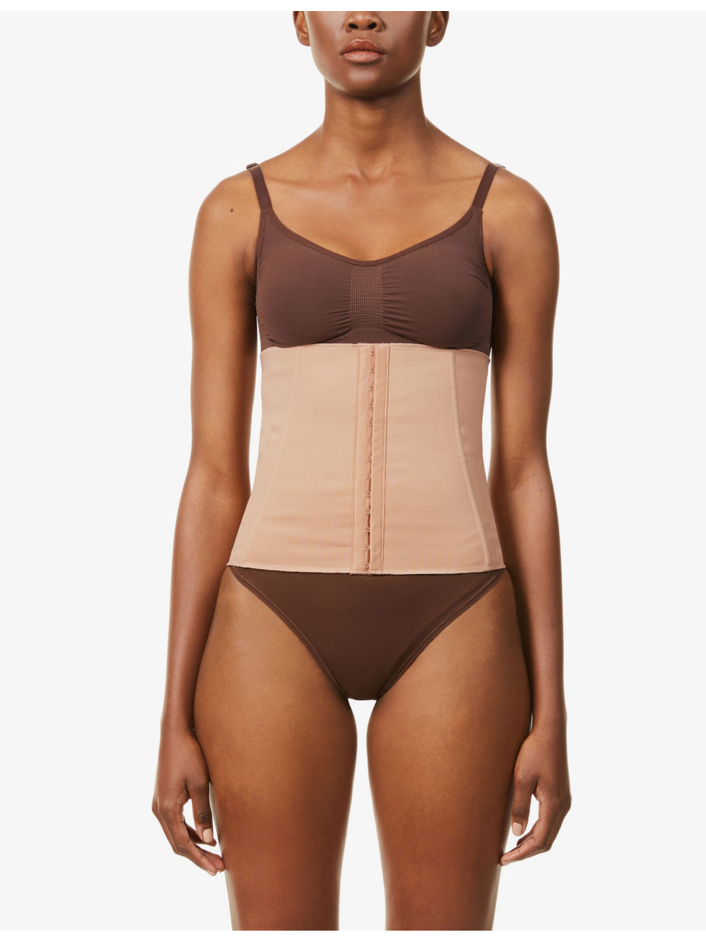 Boned stretch-woven waist trainer - 3