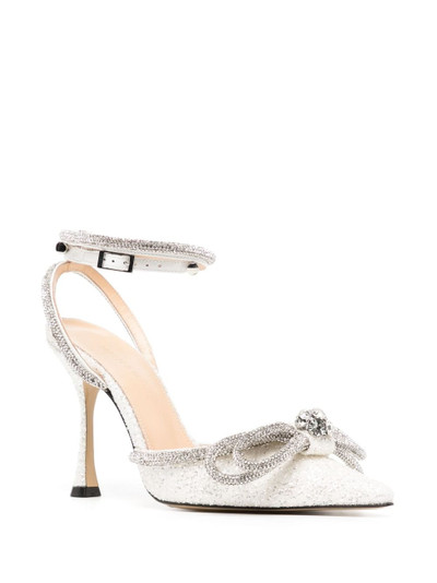 MACH & MACH crystal-embellished bow pumps outlook
