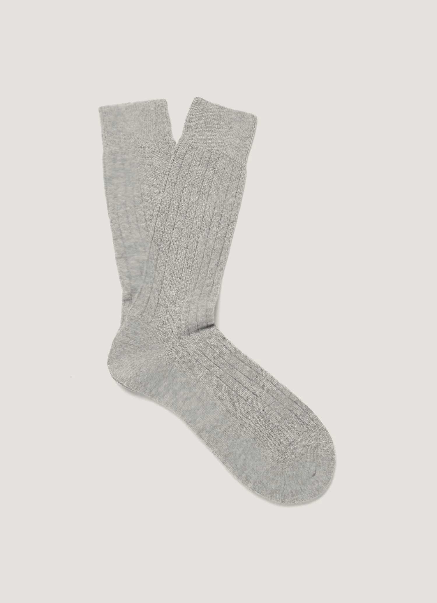 Cashmere Rib Socks - 1