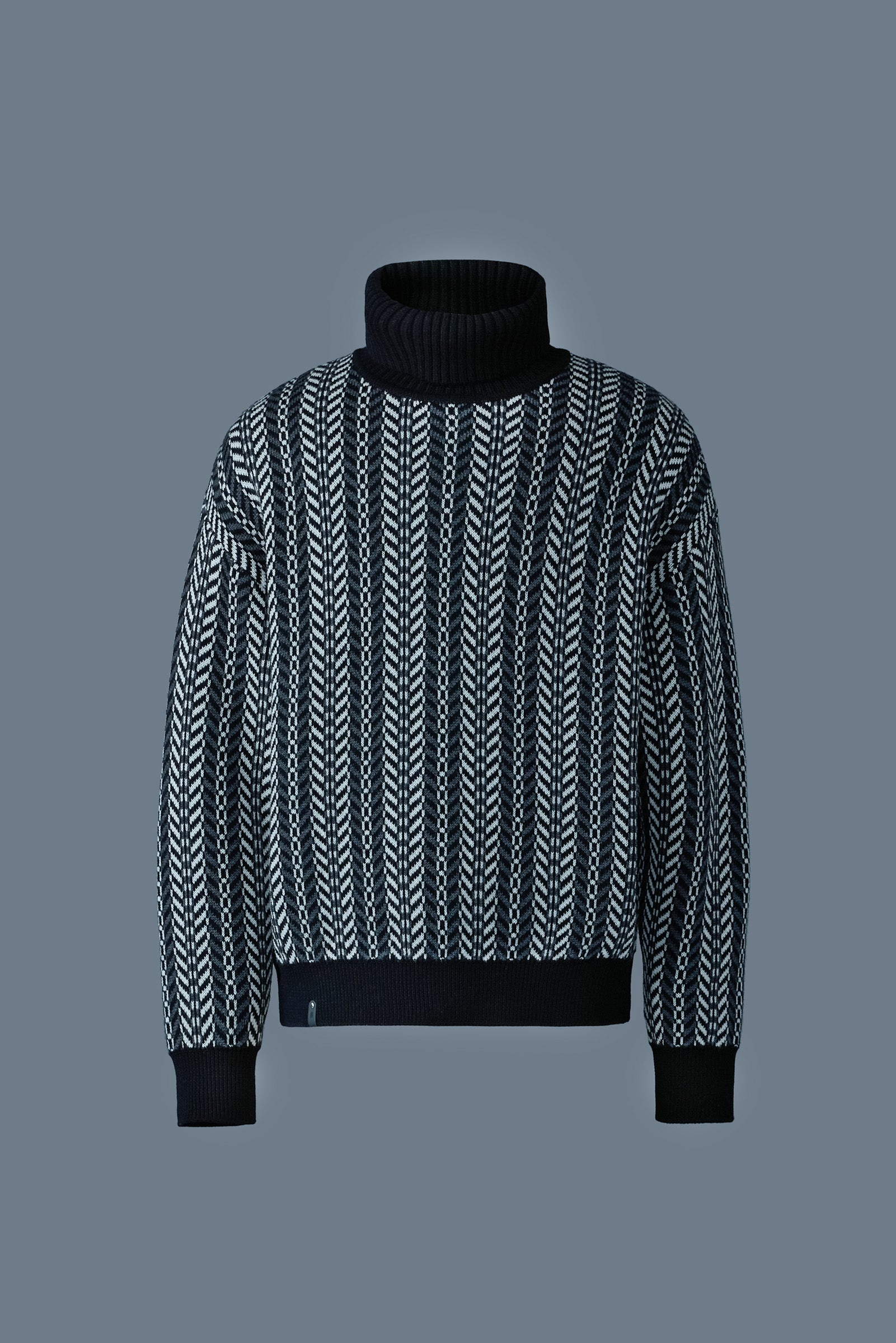 ASTOR-CK Jacquard chain-knit wool sweater - 1