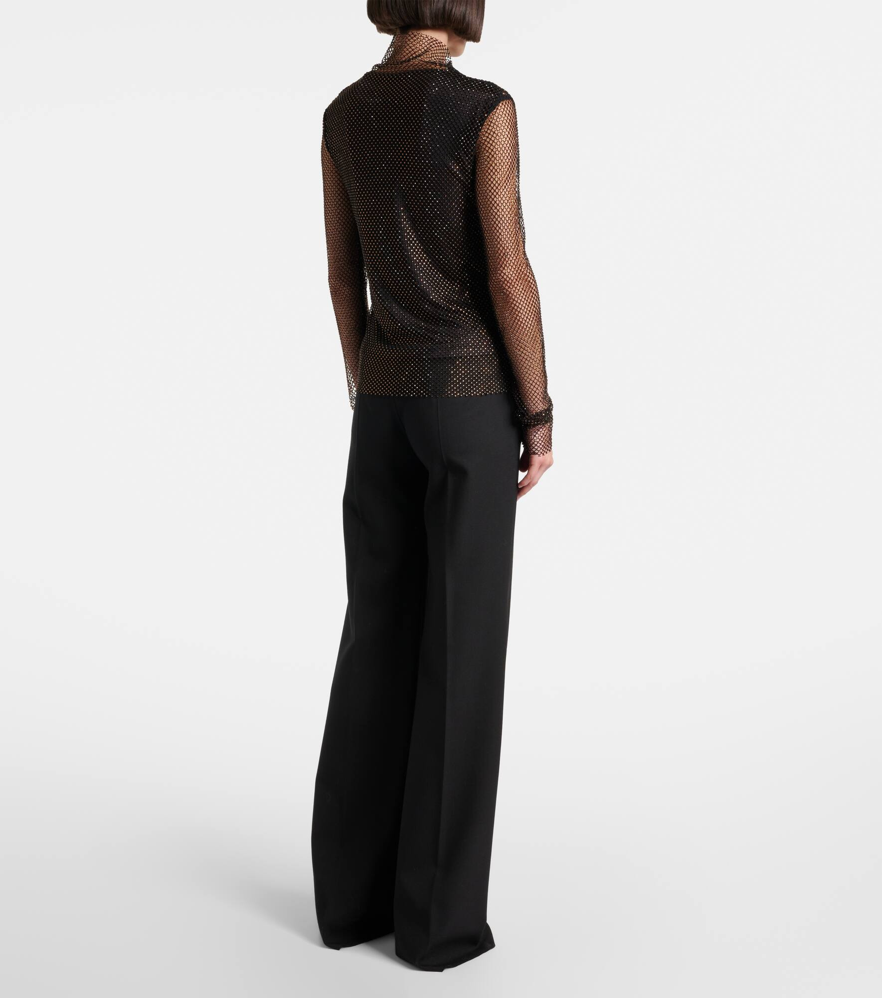 Gerarda embellished mesh top - 3