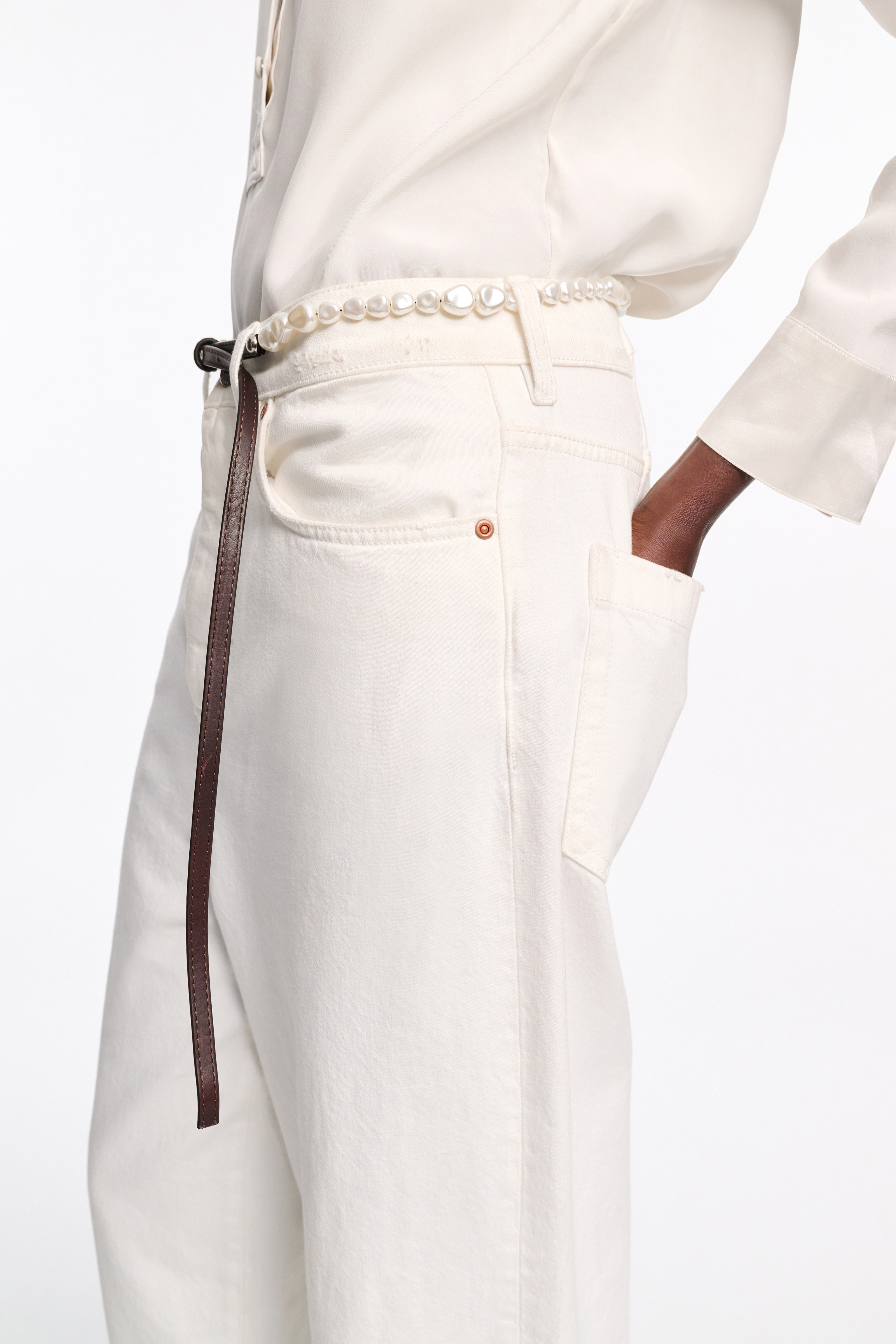 PEARL PERFECTION pearl stud belt - 3