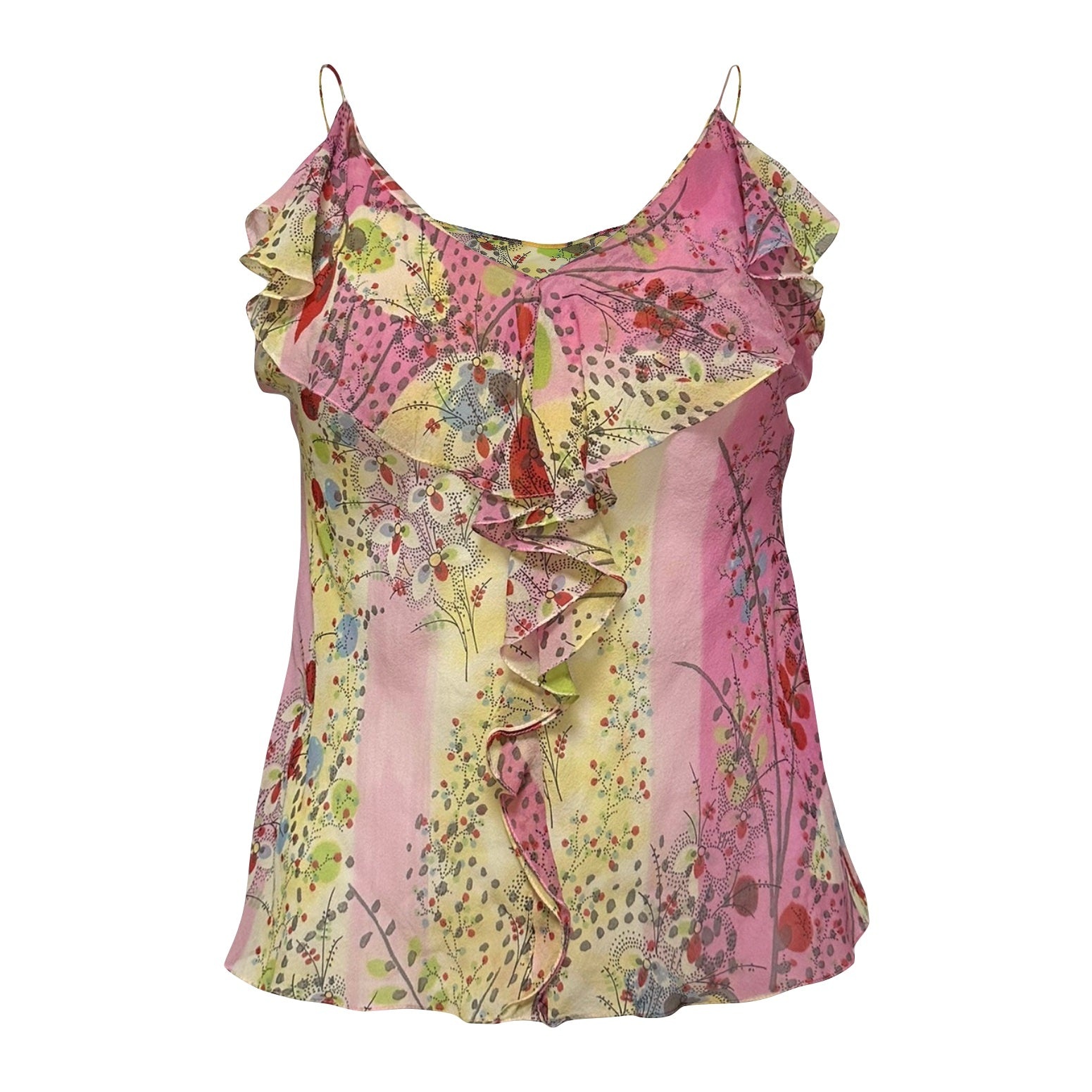 CHRISTIAN DIOR Spring Summer 2003 Floral Print Camisole - 1