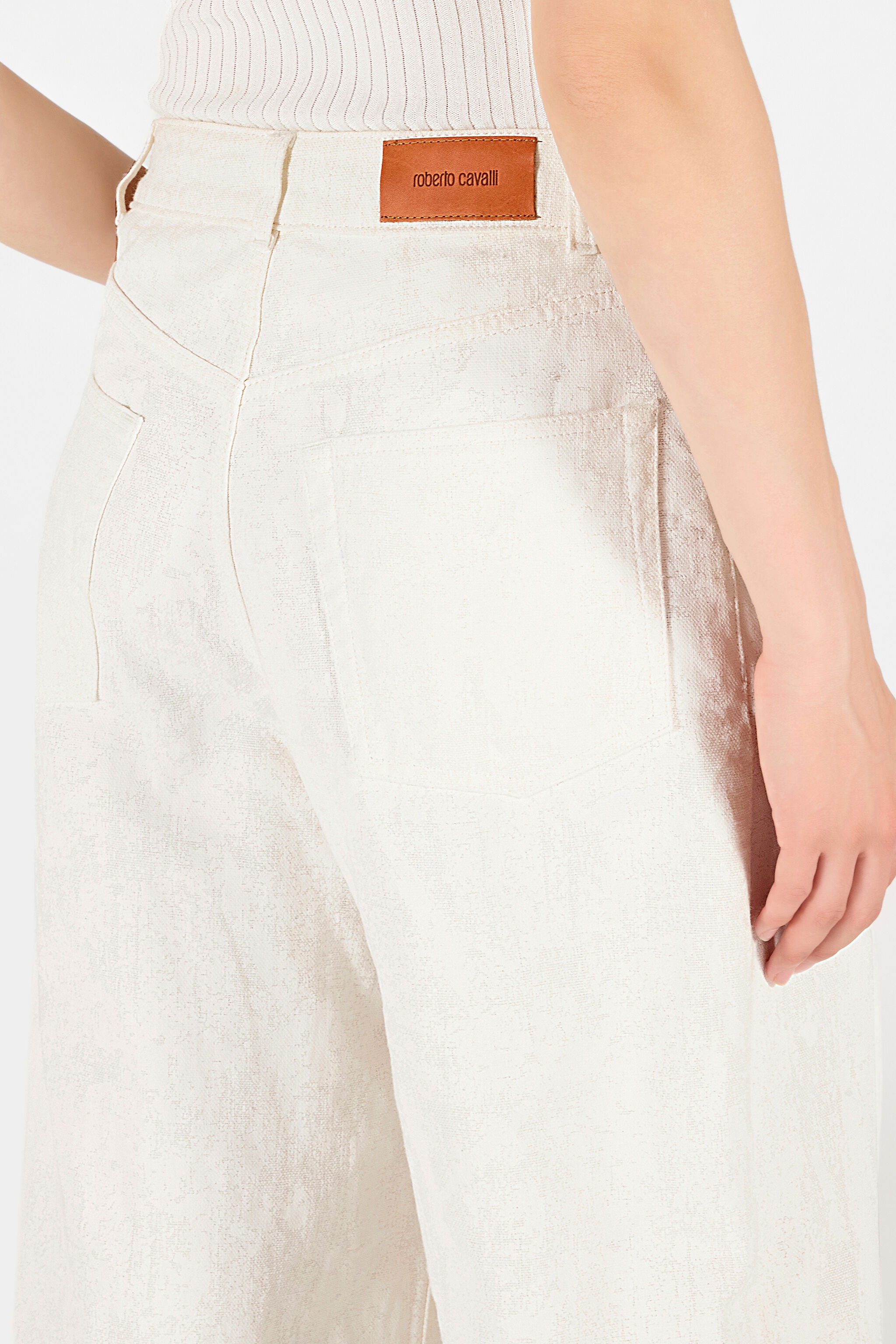 Wall Print Wide Leg Trousers - 6