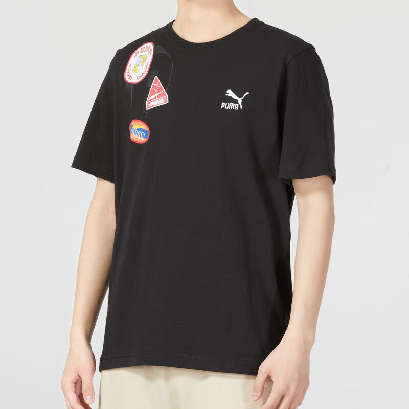 PUMA Casual Printed T-Shirt 'Black' 623250-01 - 3