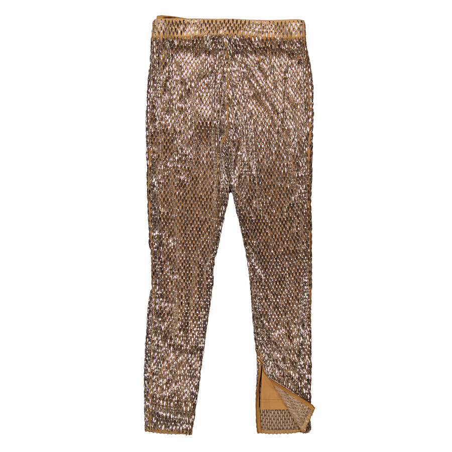 Burberry Metallic Paillette-Embellished Mesh Leggings - 7