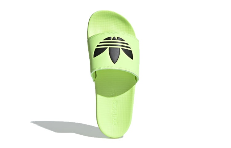 (WMNS) adidas originals Adilette Lite Slipper 'Black Green' EG8677 - 4