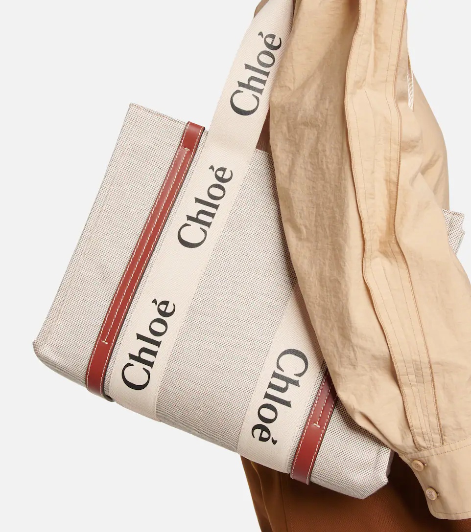 Woody Medium canvas tote - 2