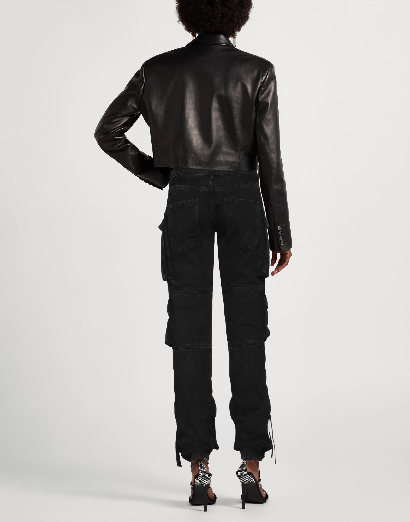 Black Women's Denim Pants - 3