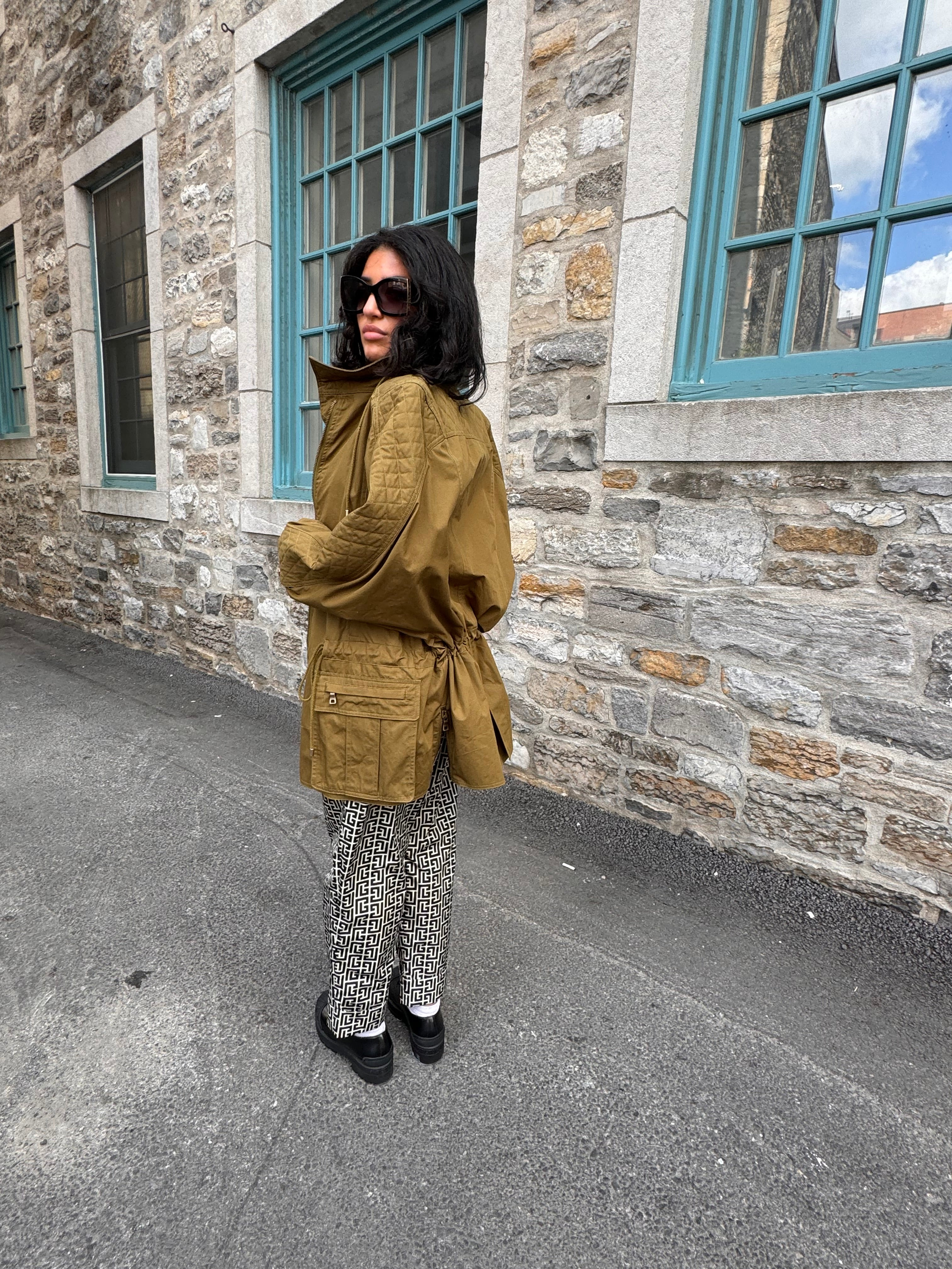 Quilted Trench Coat - 6