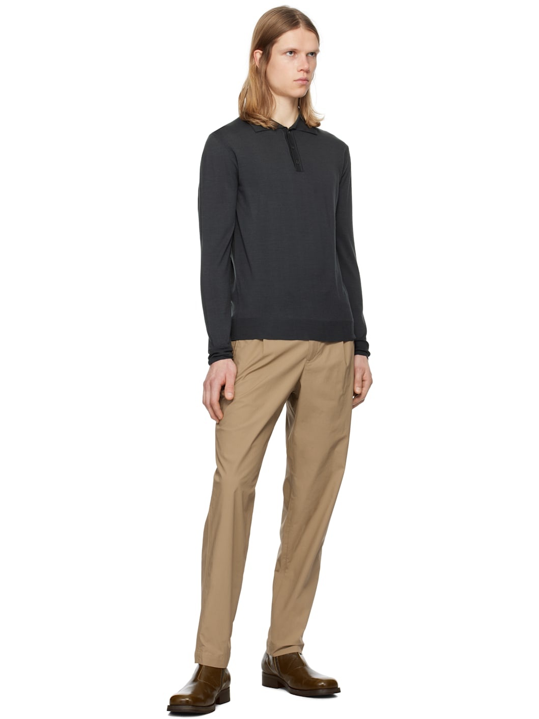 Beige Masco Vion Trousers - 4