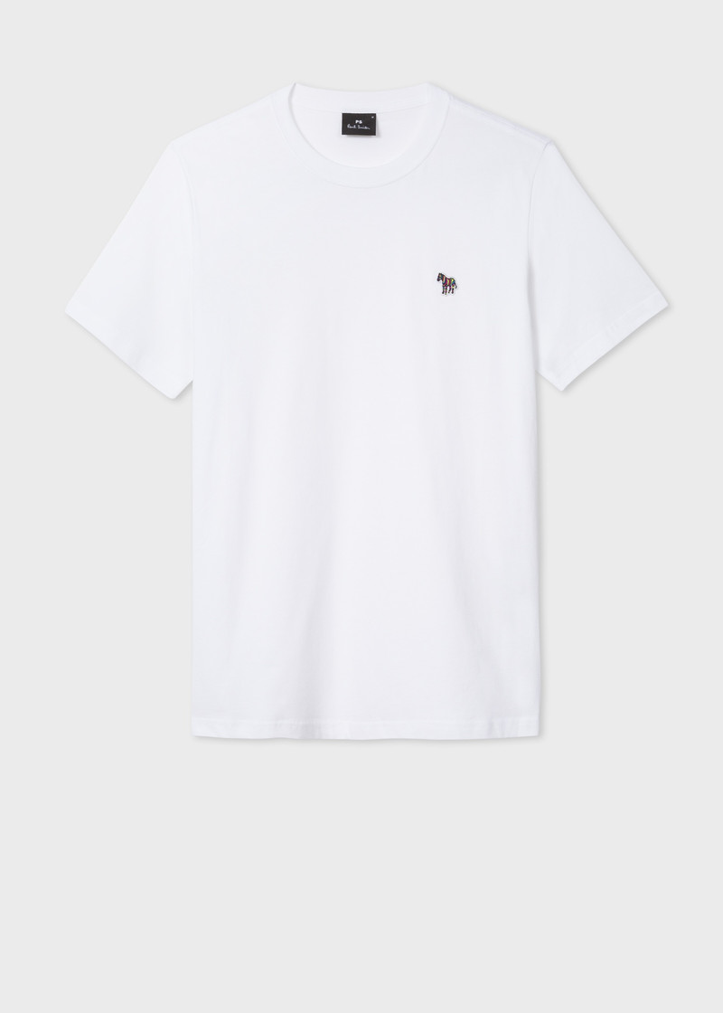 Paul Smith White & Navy 'Zebra' T-Shirt & Swim Short Set outlook