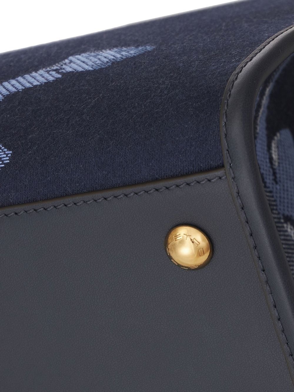 logo-embroidered jacquard tote bag - 5