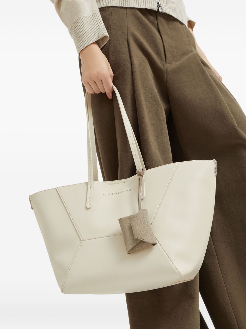 suede handbag charm - 3