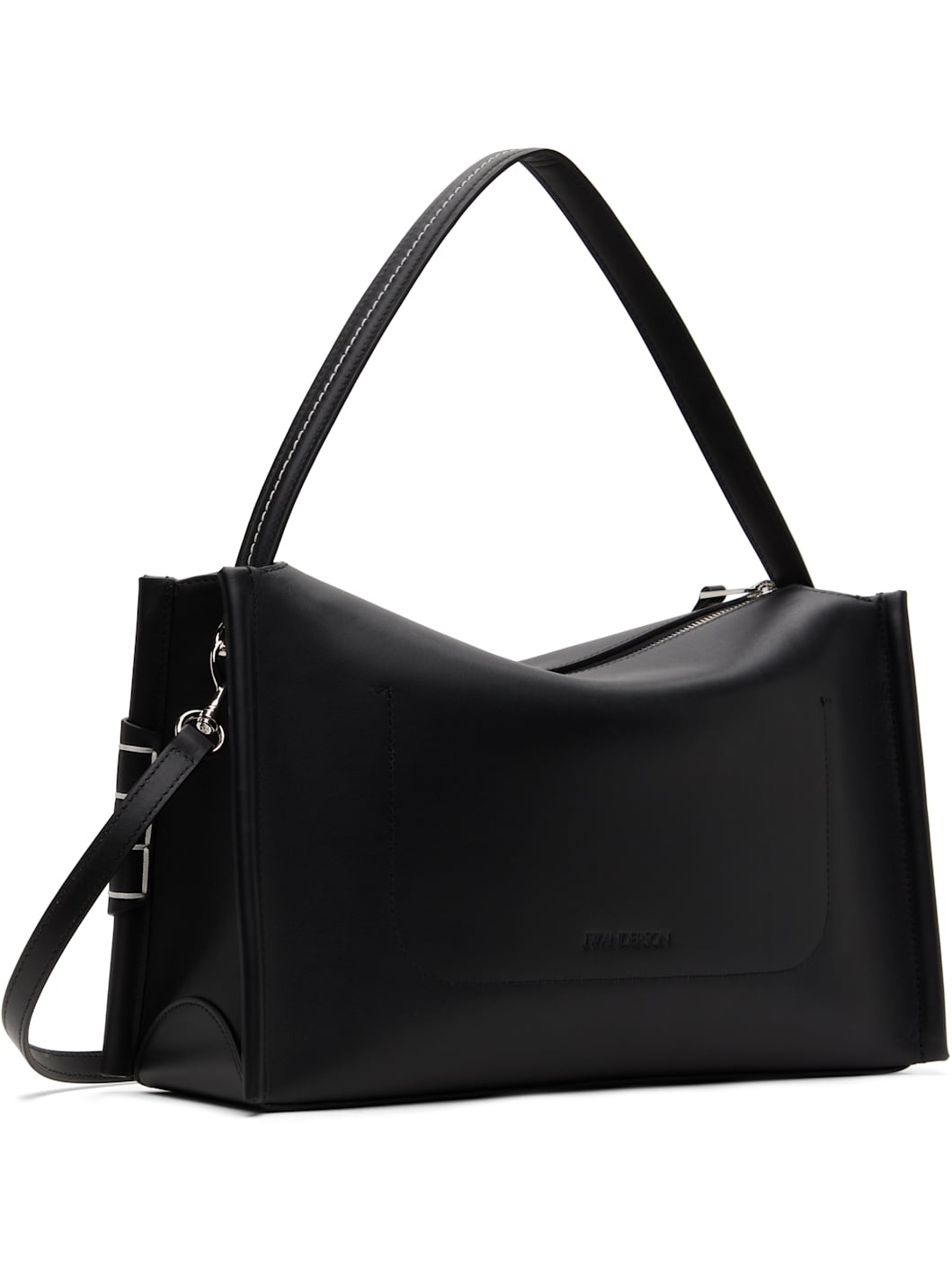 Black Medium Loafer Bag - 3