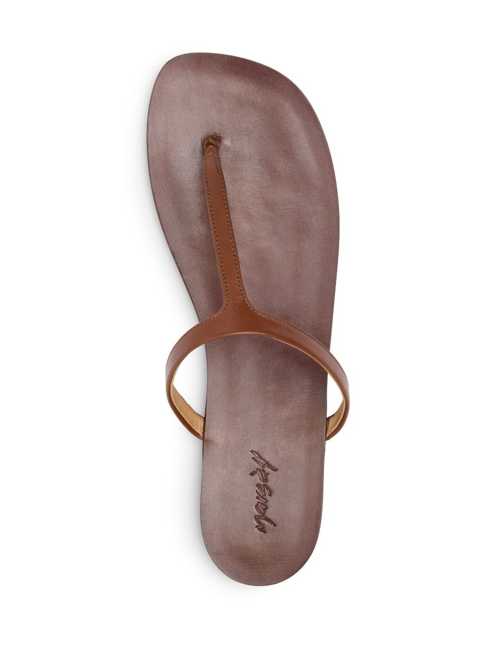 leather flip flops - 3