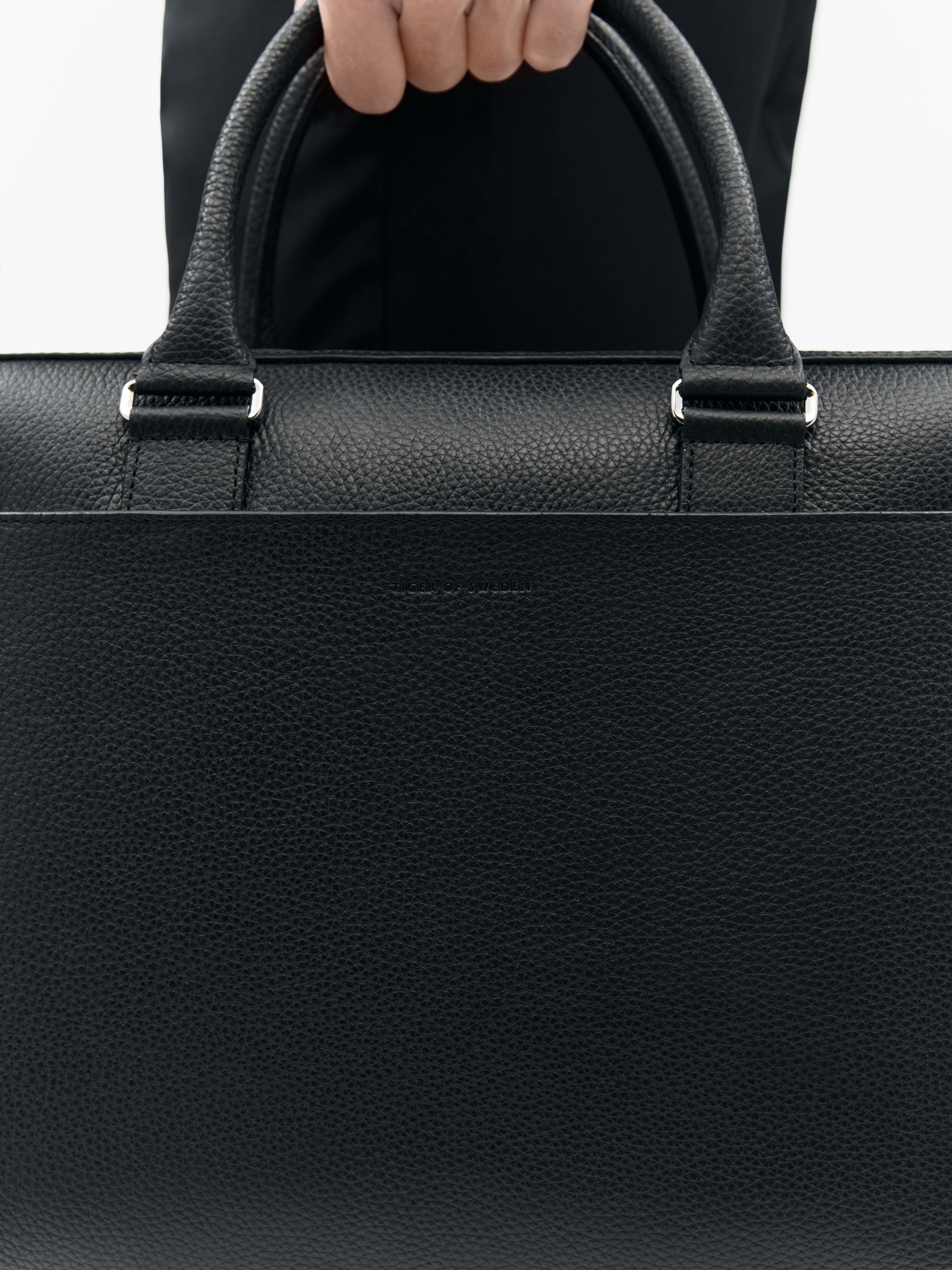 Burin Leather Briefcase - 5