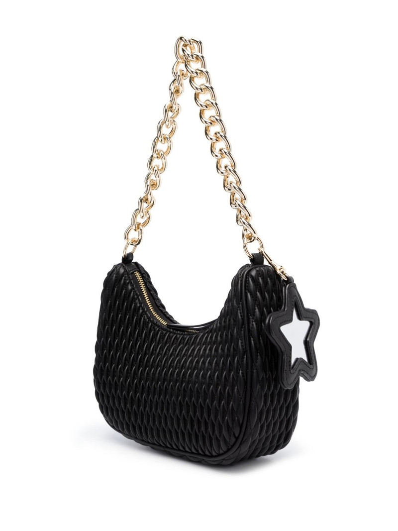 logo-plaque quilted shoulder bag 4