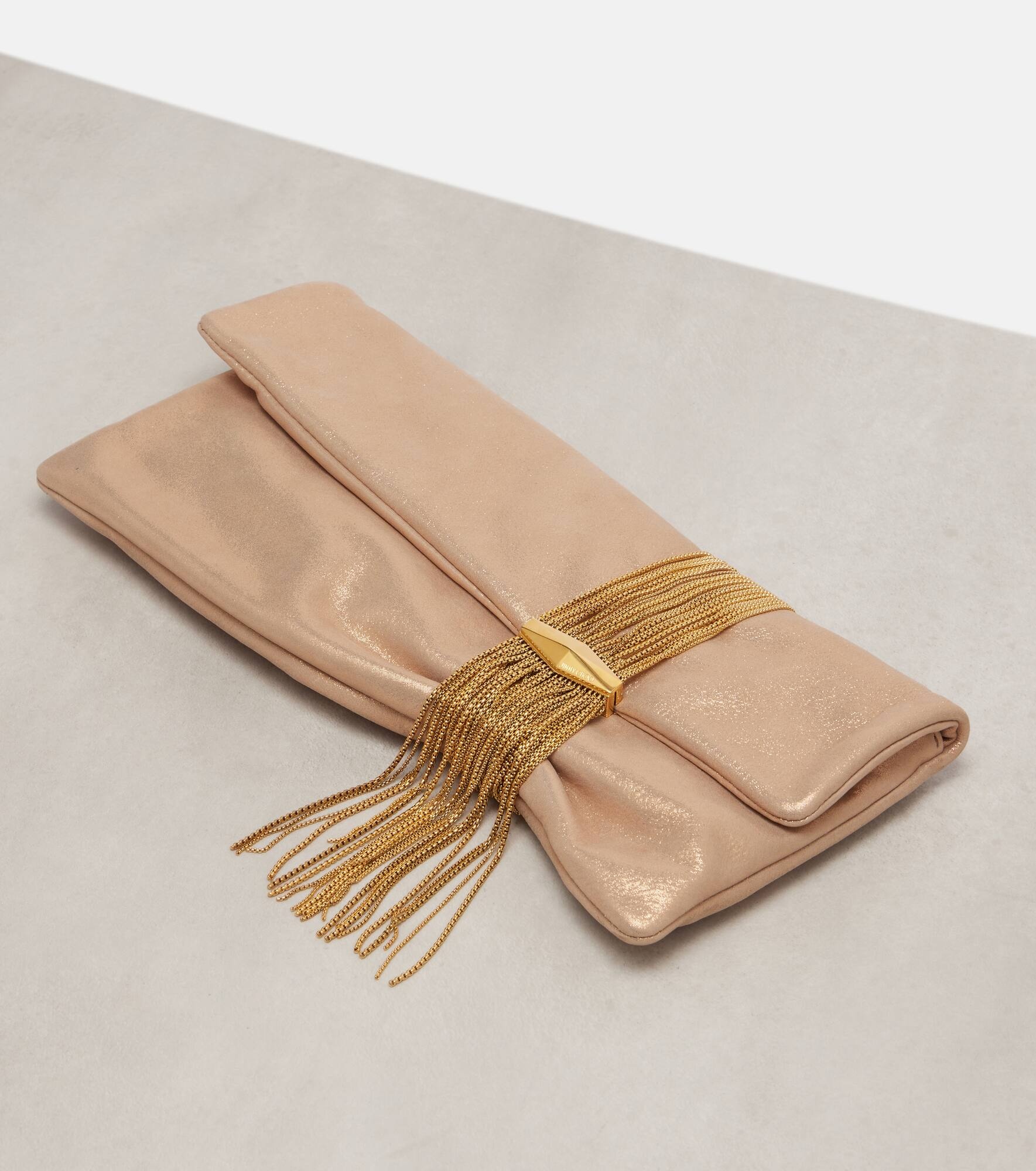 Zandra Small embellished suede clutch - 6