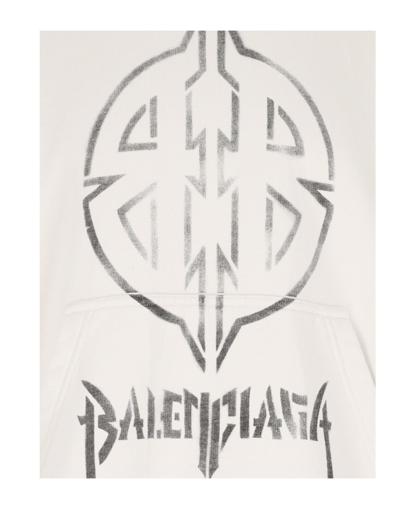 'metal Bb Stencil' Logo Hoodie - 2