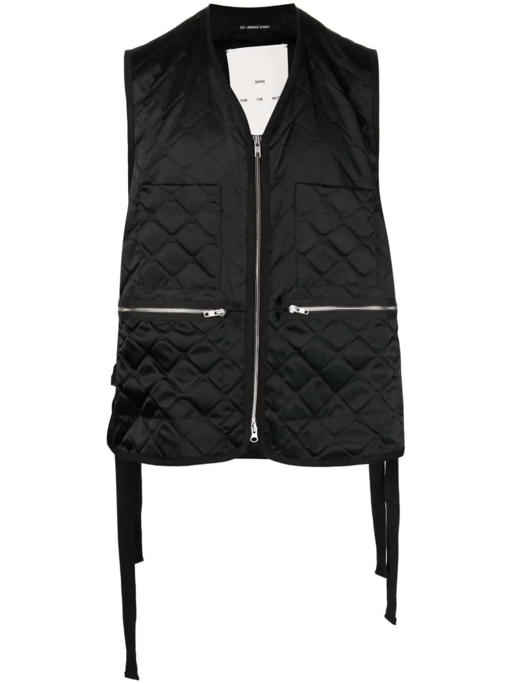 sleeveless zip-front gilet - 1