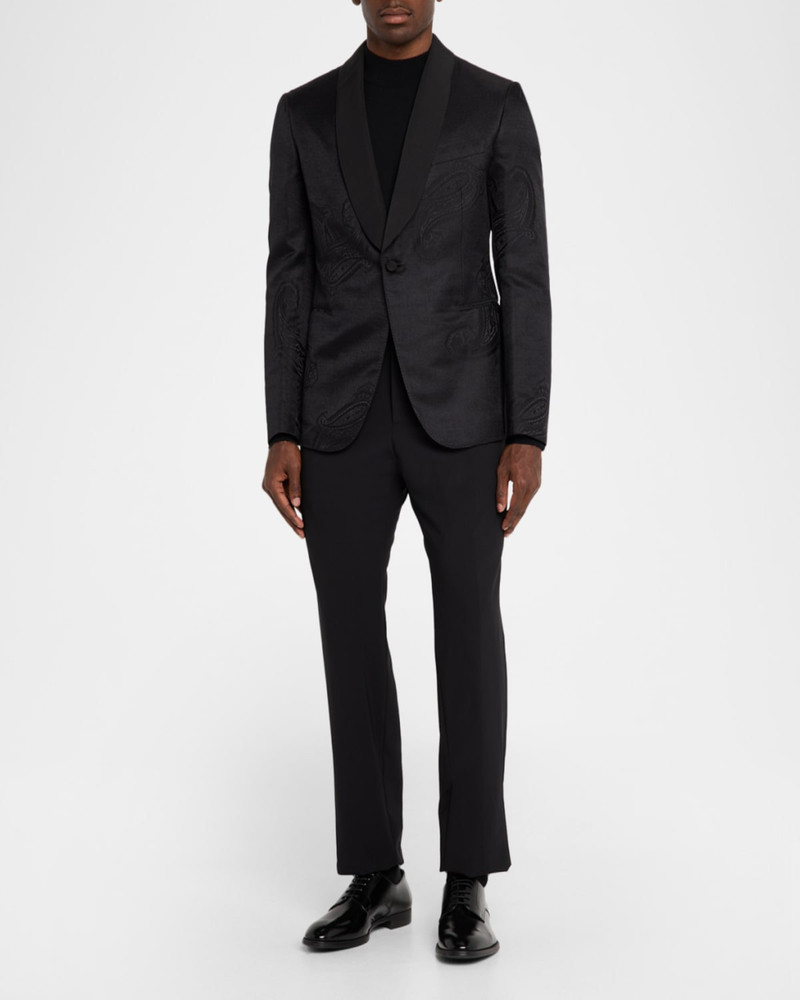 Brioni Men's Paisley Jacquard Single-Breasted Blazer outlook