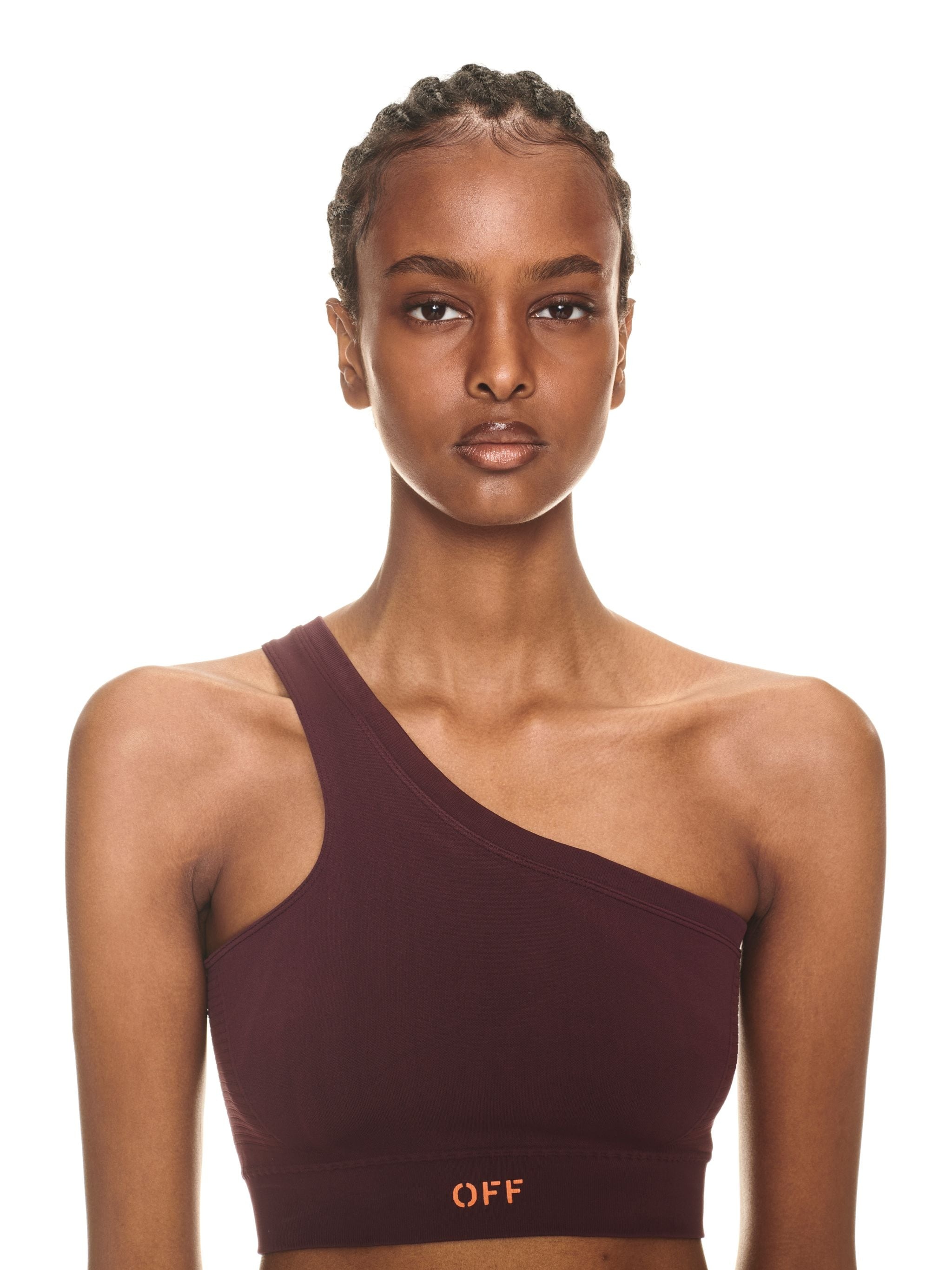 Off Stamp Seam Asymm Bra Fig Pureed Pump - 5
