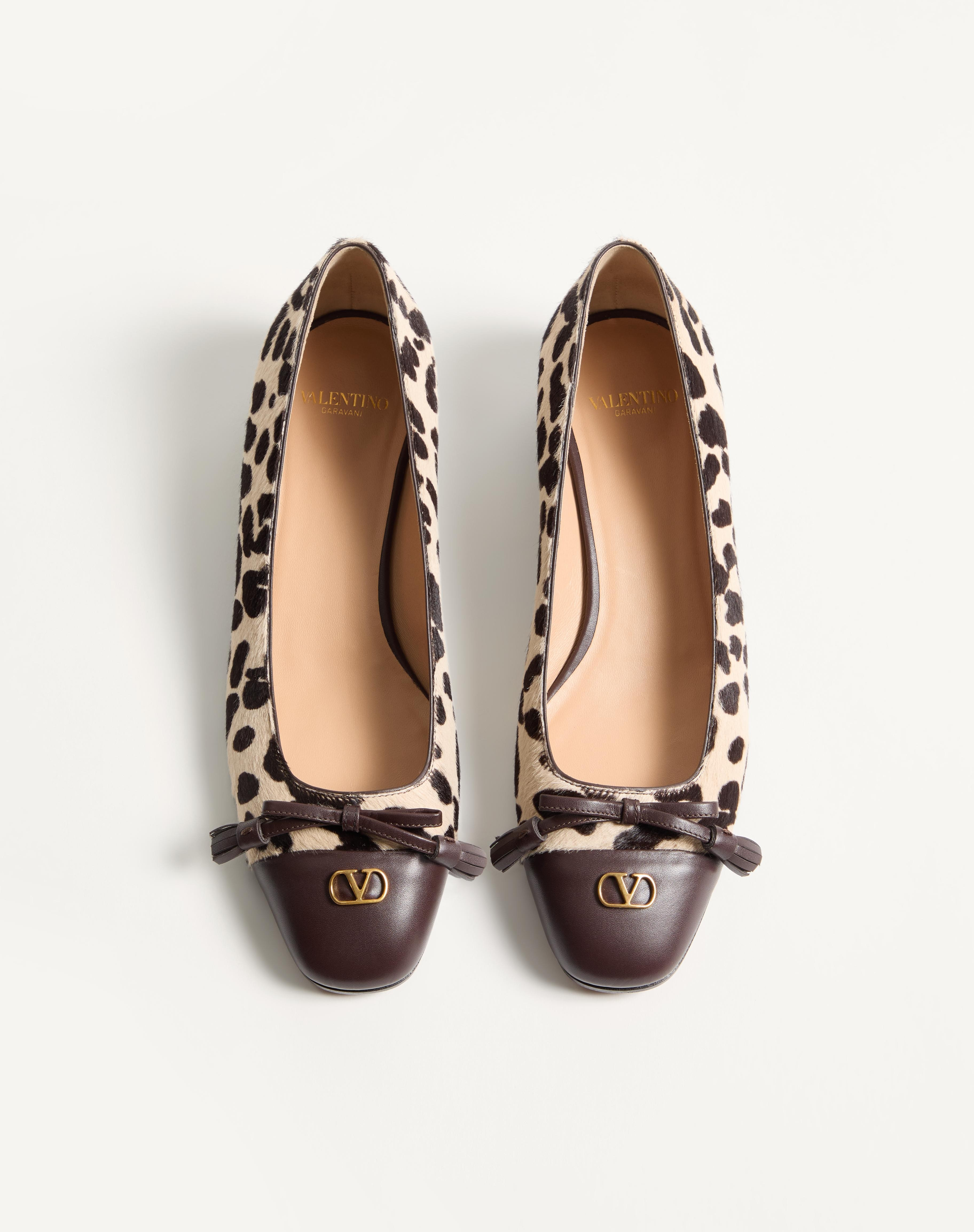 VALET DU ROI BALLERINA IN PONY-EFFECT CALFSKIN 25MM - 4