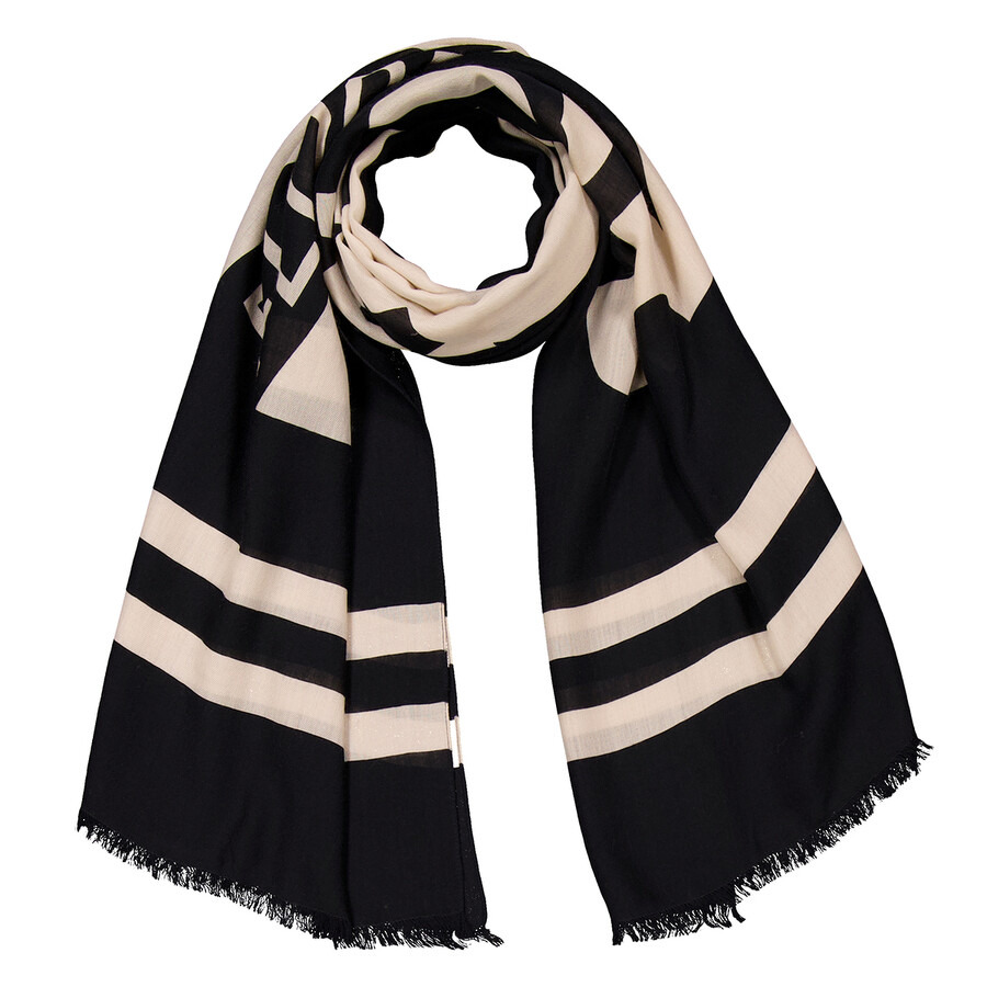 Ferragamo Loghi Maxi-Logo Stole - 5