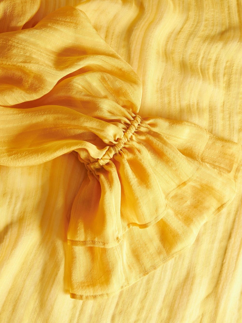 plissÃ©-effect silk shirt - 6