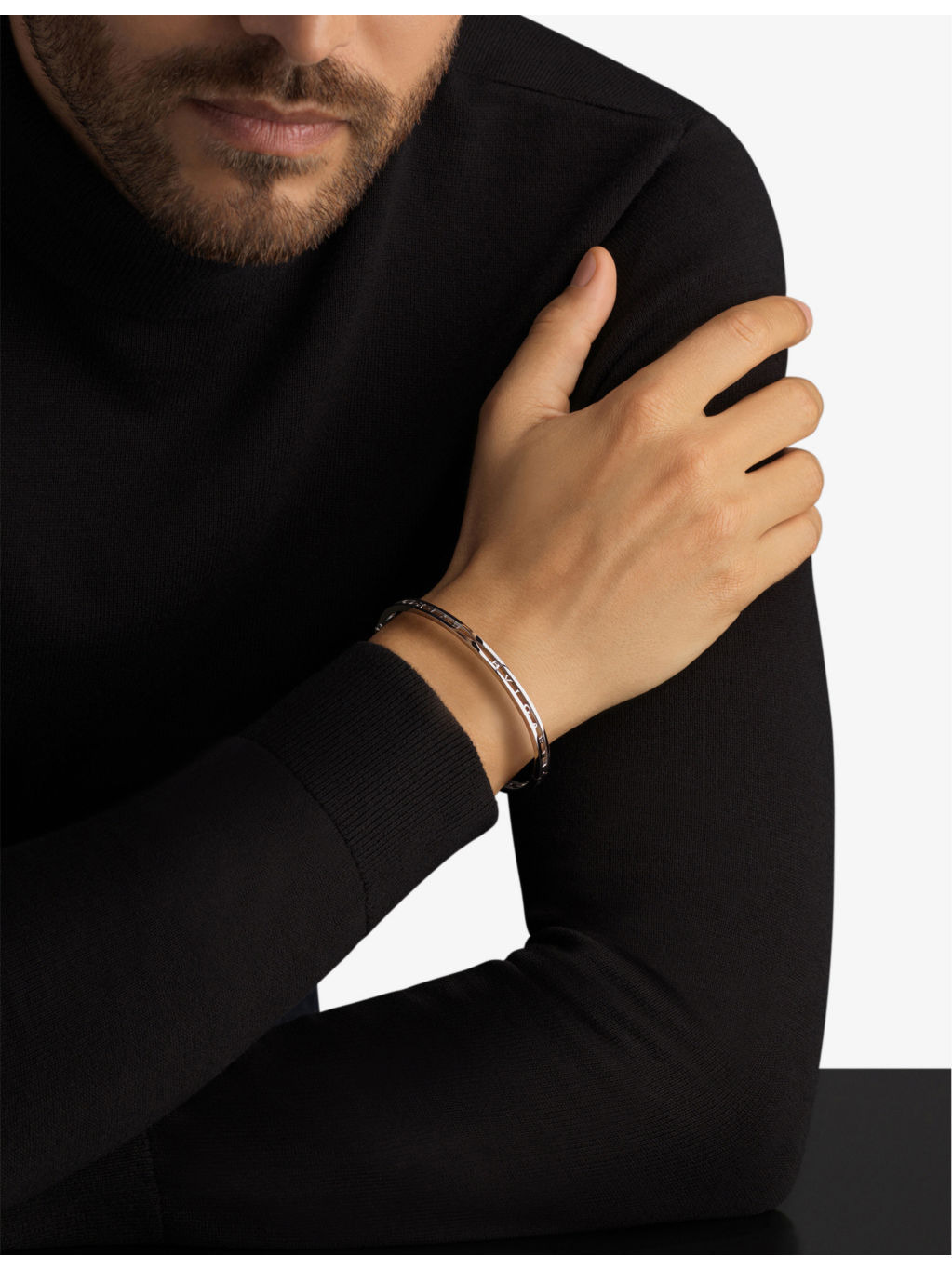 B.zero1 18ct white-gold bangle bracelet - 3